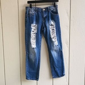Pol Distressed Jeans Denim small